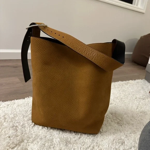 Theory Tan Leather Tote Bag - Picture 3 of 8